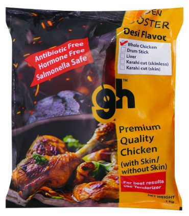 Golden Rooster Whole Chicken 800+gms